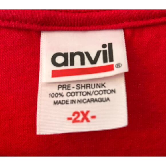 Anvil Scooby Doo T-Shirt Red Who Let The Dog Out Graphic Unisex 2XL - Picture 4 of 4